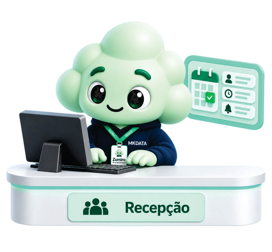 Zumiro auxiliando a rotina da recepção e do agendamento
